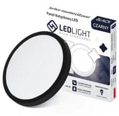 Ledlight 2592 Stropní LED svítidlo 18 W, 1650lm, 4000K (neutrální), 21,3 cm černá