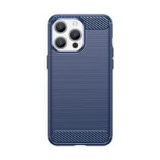 IZMAEL Pouzdro Carbon Bush TPU pre Apple iPhone 15 Pro Max - Tmavě Modrá KP27694