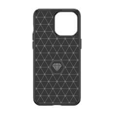 IZMAEL Pouzdro Carbon Bush TPU pre Apple iPhone 15 Pro - Černá KP27709