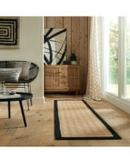 Flair AKCE: 60x230 cm Běhoun Herringbone Border Kira Black 60x230