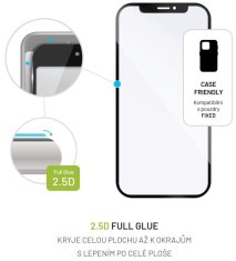 FIXED Ochranné tvrzené sklo Full-Cover pro Apple iPhone 15 Pro Max FIXGFA-1203-BK, lepení přes celý displej, černé