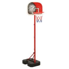 Vidaxl Přenosný basketbalový set nastavitelný 138,5–166 cm