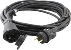 Emos Venkovní prodlužovací kabel 30 m / 1 zásuvka / černý / guma / 230 V / 1,5 mm2