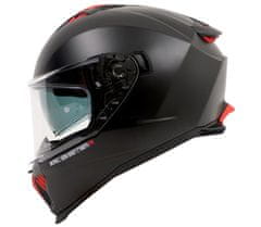 XRC Helma na moto matt black/red vel. 2XL