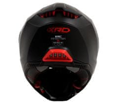 XRC Helma na moto matt black/red vel. 2XL