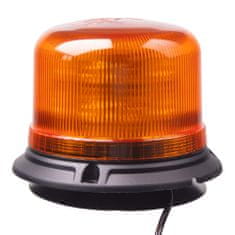 Stualarm LED maják, 12-24V, 16x5W LED oranžový, magnet, ECE R65 (wl822)