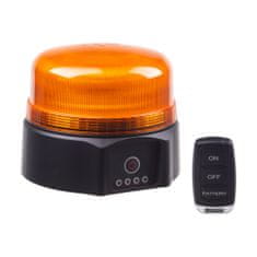 Stualarm AKU LED maják, 36xLED oranžový, dálkové ovládání, magnet, ECE R65 (wlbat812re)