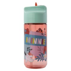 Stor Plastová láhev s výsuvnou brčkem MINNIE MOUSE, Transparent Tritan, 430ml, 74436