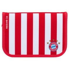 FotbalFans Školní pouzdro FC Bayern Mnichov. Vybavený. 20x14x4 cm