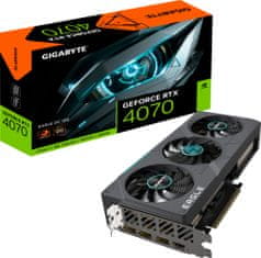 Gigabyte GeForce RTX 4070 EAGLE OC 12G, 12GB GDDR6X