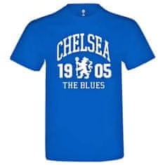 FotbalFans Modré tričko Chelsea FC, nápis "Chelsea The Blues 1905", bavlna | M