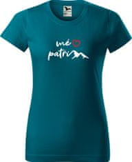 Hobbytriko Dámské tričko na hory - Mé srdce patří horám Barva: Béžová (51), Velikost: M, Střih: dámský