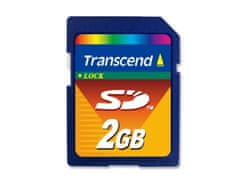 Transcend 2GB SD (MLC) průmyslová paměťová karta, modrá/černá