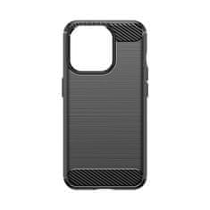 OEM Carbon silikonové pouzdro na iPhone 15 PRO 6.1" Black