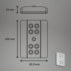 BRILONER BRILONER LED Lero Indoor 11,6 cm 8x0,08W 7lm stříbrná BRI 2255-081