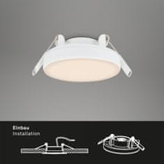 BRILONER BRILONER LED vestavné svítidlo, pr. 7,5 cm, 3 W, 350 lm, bílé IP44 BRI 7061-016