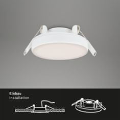 BRILONER BRILONER LED vestavné svítidlo, pr. 7,5 cm, 3 W, 350 lm, bílé IP44 BRI 7061-416