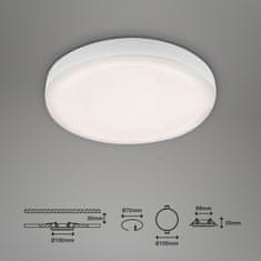 BRILONER BRILONER LED vestavné svítidlo, pr. 10 cm, 6 W, 700 lm, bílé IP44 BRI 7062-416