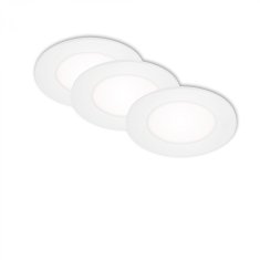 BRILONER BRILONER LED vestavná svítidla 3ks sada, pr. 8,6 cm, 3 W, bílé BRI 7125-436