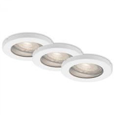 BRILONER BRILONER 3ks sada LED vestavné svítidlo, pr. 8,5 cm, 5 W, bílé IP65 BRI 7181-036