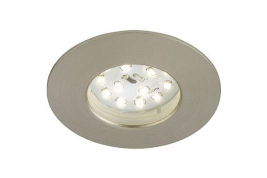 BRILONER BRILONER LED vestavné svítidlo, pr. 7,5 cm, matný nikl IP44 BRI 7204-012