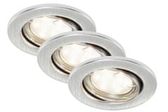 BRILONER BRILONER 3ks sada LED vestavné svítidlo, pr. 8,6 cm, 3 W, hliník BRI 7225-039