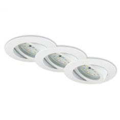 BRILONER BRILONER 3ks sada LED vestavné svítidlo, pr. 8,2 cm, 5,5 W, bílé BRI 7232-036