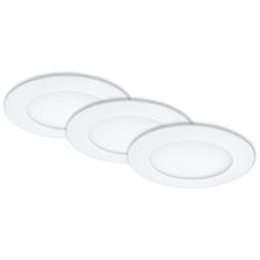 BRILONER BRILONER 3ks sada LED vestavné svítidlo, pr. 12 cm, 6,4 W, bílé IP44 BRI 7284-036