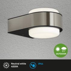 BRILONER BRILONER LED venkovní svítidlo 14,4 cm 6,5W 650lm nerez ocel BRILO 3035-012