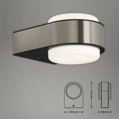 BRILONER BRILONER LED venkovní svítidlo 14,4 cm 6,5W 650lm nerez ocel BRILO 3035-012