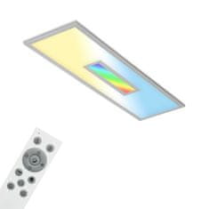 BRILONER BRILONER CCT svítidlo LED panel, RGB centrální světlo, 100 cm, 28 W, 3000 lm, stříbrná BRILO 7398-014