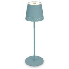 BRILONER BRILONER LED nabíjecí stolní lampa 38 cm 2,6W 280lm tyrkysová IP44 BRILO 7438-010