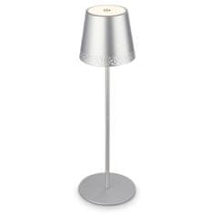 BRILONER BRILONER LED nabíjecí stolní lampa 38 cm 2,6W 280lm chrom IP44 BRILO 7438-014