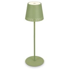 BRILONER BRILONER LED nabíjecí stolní lampa 38 cm 2,6W 280lm limetkově zelená IP44 BRILO 7438-019