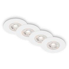 BRILONER BRILONER LED vestavná svítidla, pr.9 cm, 4x LED, 4,9 W, 480 lm, bílé BRILO 7999-046