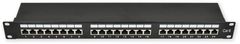 LAN-TEC PP-160 24P/C6/S - 19" patch panel 1U, 24 portů C6 stíněný