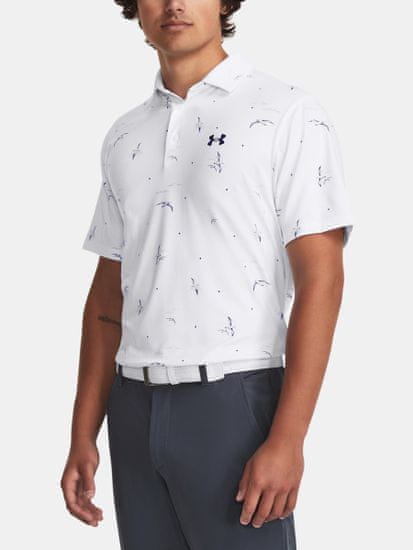 Under Armour Tričko UA Playoff 3.0 Printed Polo-WHT