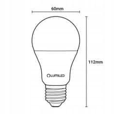 LUMILED LED žárovka E27 A60 8W = 60W 806lm 3000K Teplá bílá 260°