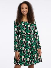 Orsay Zelené dámské vzorované šaty 38