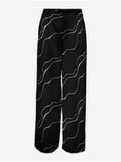 Vero Moda Černé dámské vzorované kalhoty VERO MODA Merle M