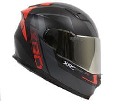 XRC Helma na motorku matt black/red vel. XL