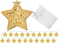 Tutumi Osvětlení vánočního stromku Garland LED Gold Stars