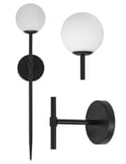 Toolight Moderní lampa nástěnná černá 52cm APP577-1W