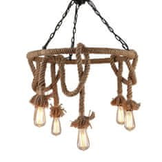 BPS-koupelny Stropní lampa závěsná lustr BOHO STRING 5 E27 APP677-5CP