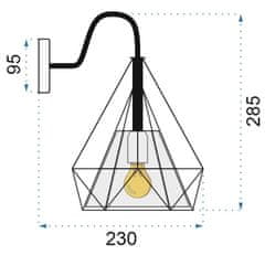 BPS-koupelny Moderní nástěnná lampa Lampion OSW-06602