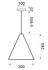 Toolight Závěsné stropní svítidlo v půdním stylu LH2065