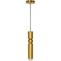 Toolight Kovová závěsná stropní lampa zlatá APP470-1CP