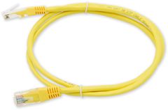 LAN-TEC PC-201 C5E UTP/1M - žlutá - propojovací (patch) kabel