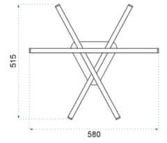 BPS-koupelny Moderní závěsná stropní lampa LED APP397-C