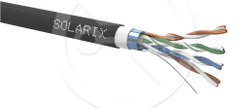 Solarix SXKD-5E-FTP-PVC+PE - venkovní, dvojitý plášť, 305m/cívka, Fca